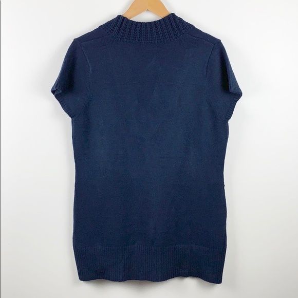 Link Deep V-Neck Navy Sweater - Picture 4 of 5